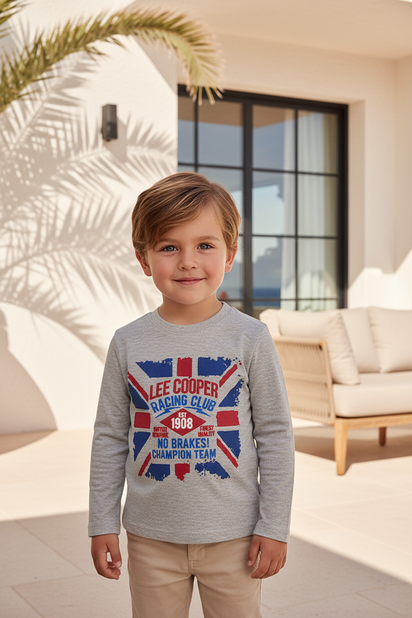T-shirt Lee Cooper TML Gris