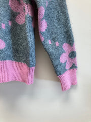 Meisjes Trui met Bloemen – Zachte Kindertrui – Outlet