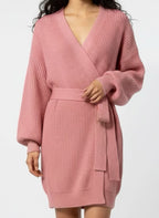 Cardigan Wrapped Long Pink One size