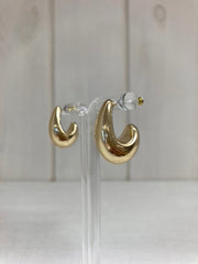 Luna Gold Dome Oorbellen