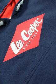 Lee Cooper Navy Jongens Hoodie met Logo