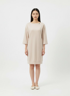 T-shirt dress with shiny coating Off-white