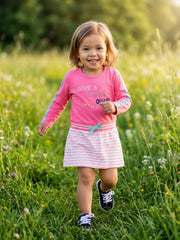 Quapi Jurkje Lovely Day Roze – Meisjes Sweatjurk