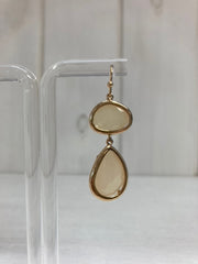 Champagne Glow Druppel Oorbellen