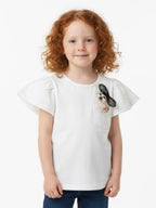 T-shirt puppy zwarte strik