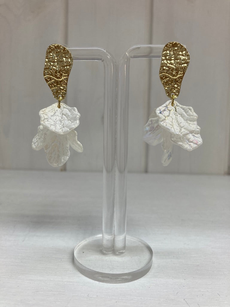 Boucles d'oreilles de luxe Pearl Petal