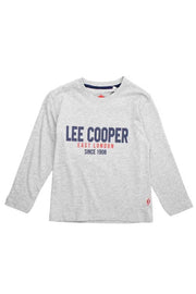 Lee Cooper Grijze Jongens Longsleeve met Logo