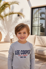 Lee Cooper Grijze Jongens Longsleeve met Logo