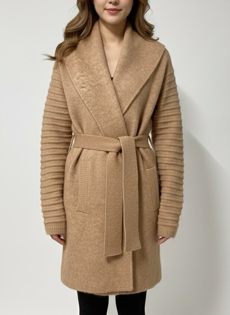 Long cardigan Camel