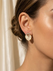 Eternal Love Oorstuds – Dubbel Hart Goud