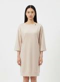 T-shirt dress with shiny coating Off-white