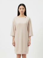 T-shirt dress with shiny coating Off-white