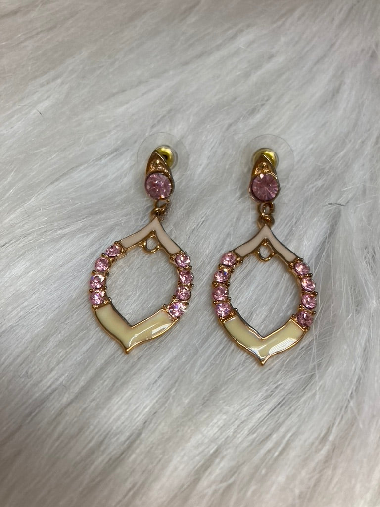 Rosé Amara Crystal Oorbellen