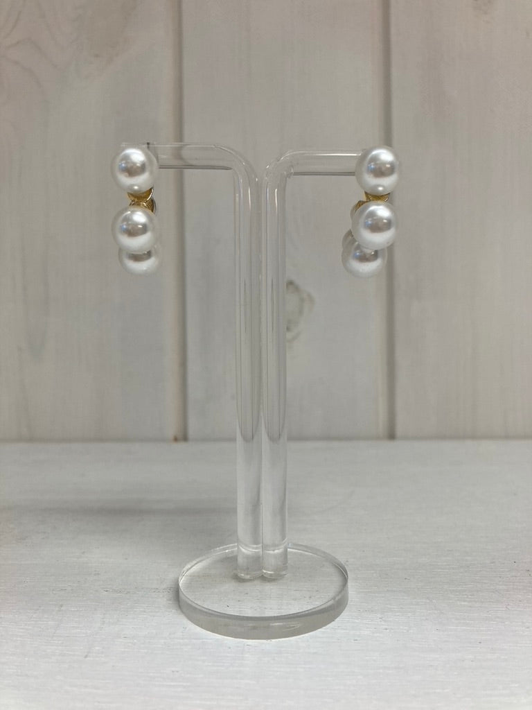 Boucles d'oreilles pendantes Perle Harmonie