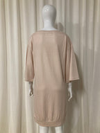 T-shirt dress with shiny coating Off-white