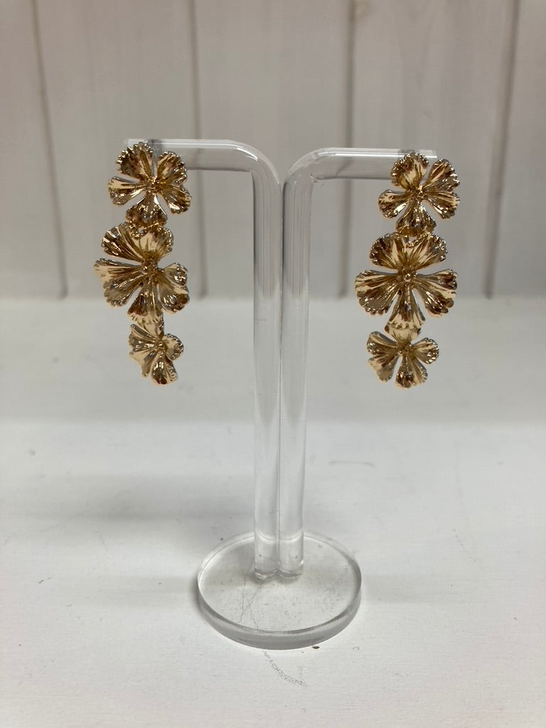 Golden Blossom Statement Oorbellen