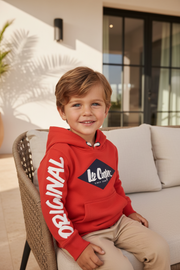 Lee Cooper Rode Jongens Hoodie met Logo