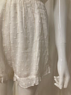 Combinaison white with golden stripe