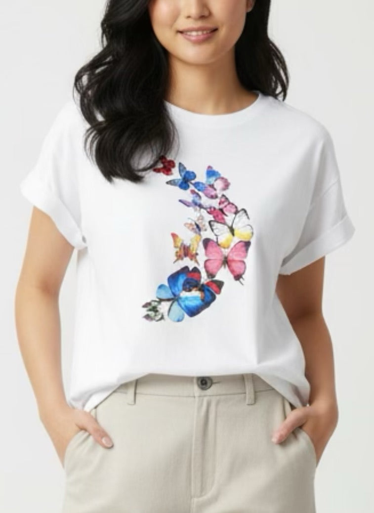 T-shirt with butterfly
