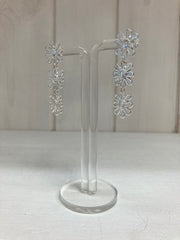 Silver Daisy Cascade Oorbellen