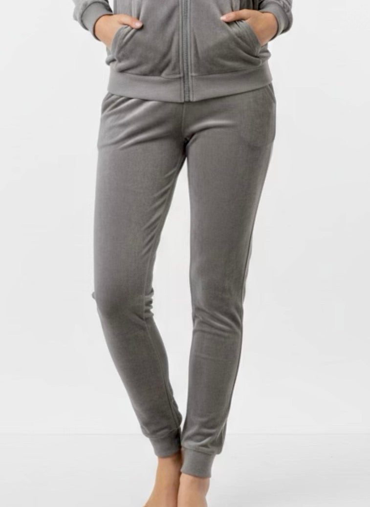 Homepak velvet licht grijs