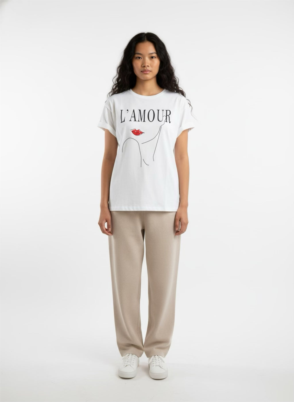 T-shirt with pattern Amour