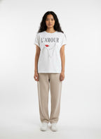 T-shirt with pattern Amour