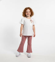 T-shirt puppy roze strik