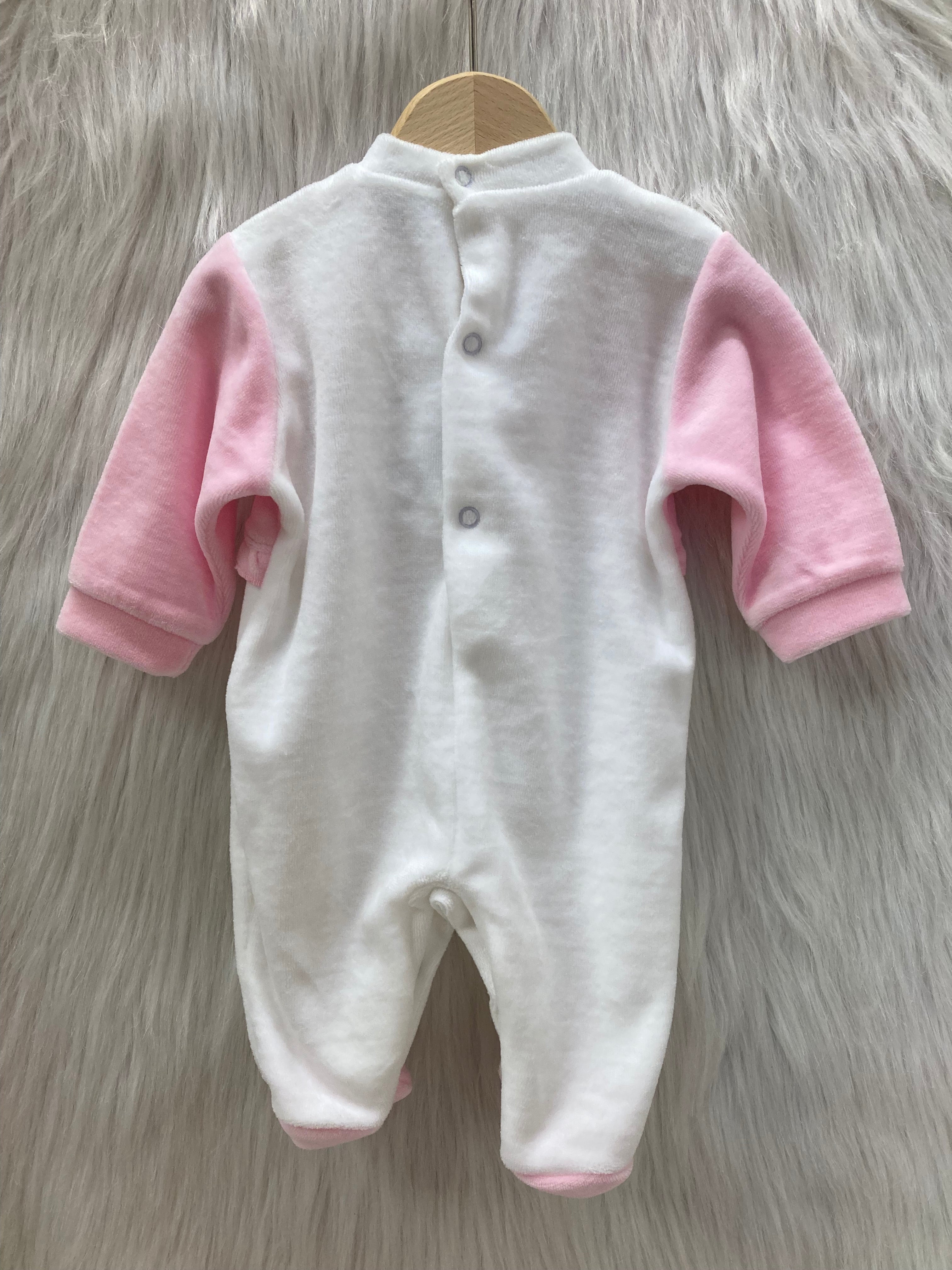 Kruippakje roze met beertjes