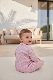 Wooly Baby Pyjama Roze met Stippen – 100% Katoen