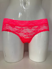 LingaDore Dames Hipster Roze met Kant – Katoen