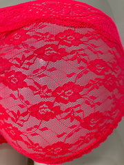 LingaDore Dames Hipster Roze met Kant – Katoen