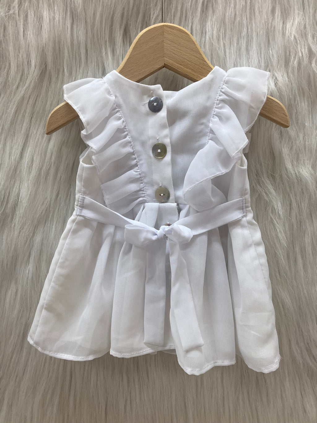 Jurkje mouwen volant wit