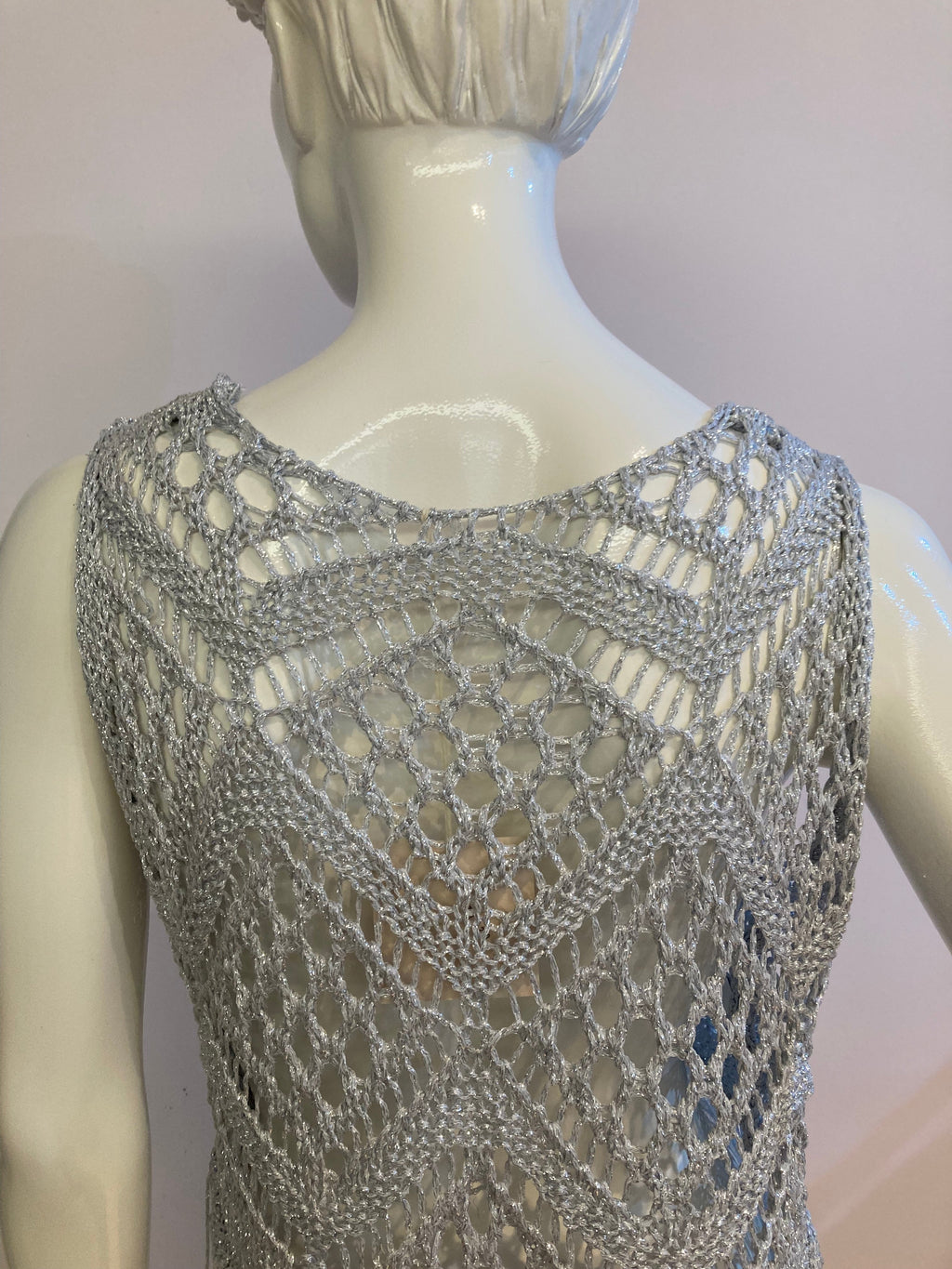 Sofie gehaakt vestje zilver