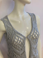 Sofie gehaakt vestje zilver