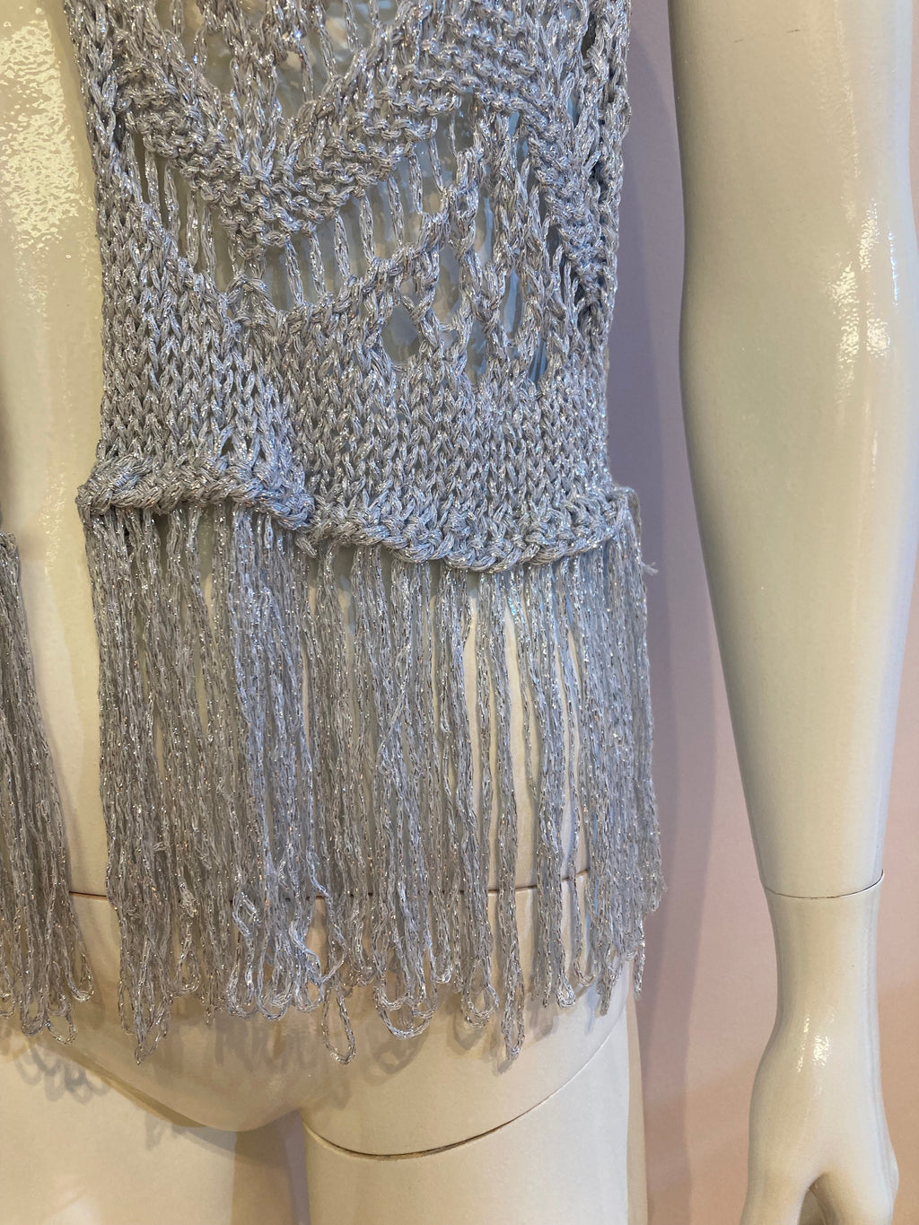 Sofie gehaakt vestje zilver