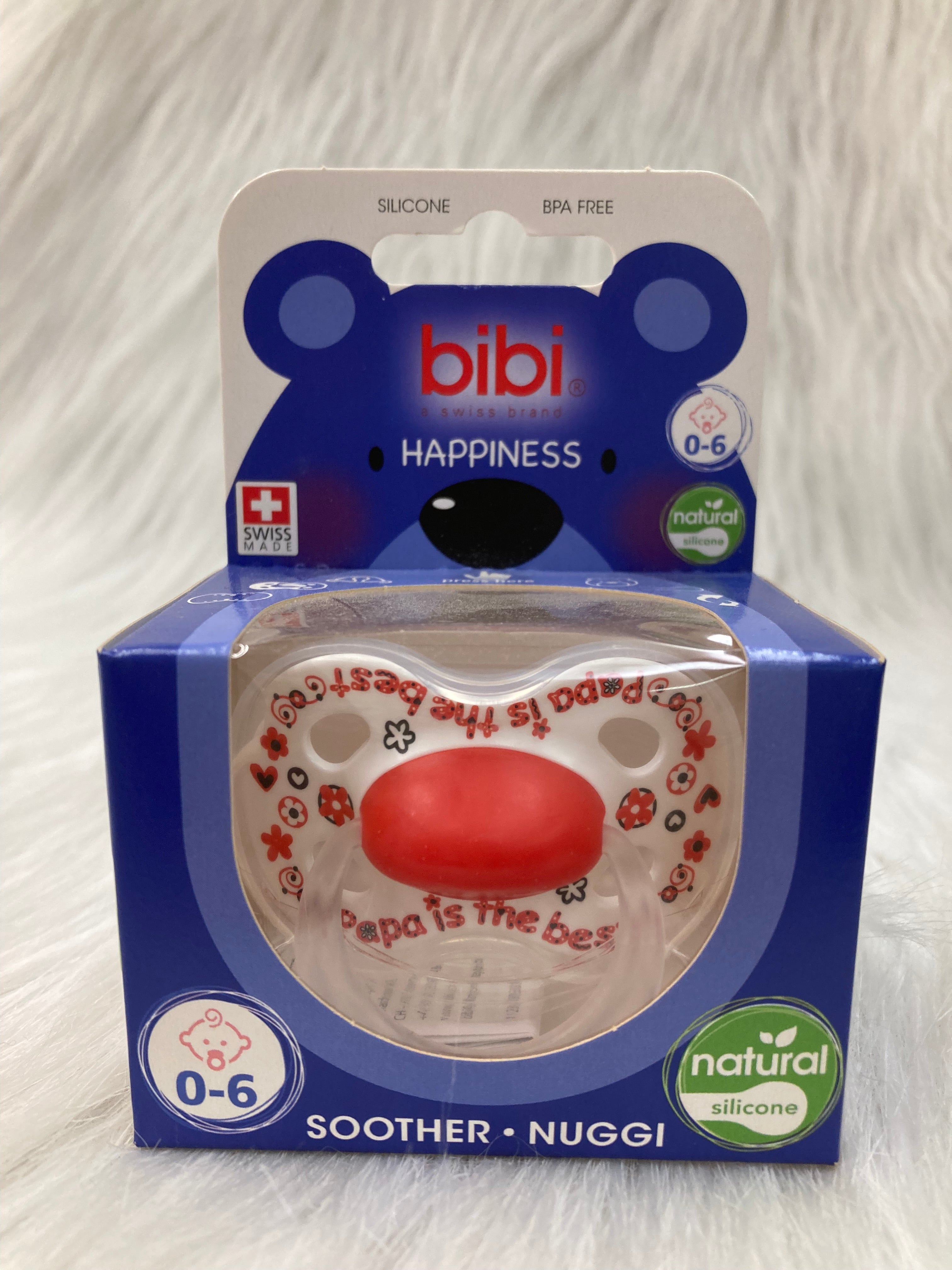 Fopspeen bibi papa is the best 0-6 natural