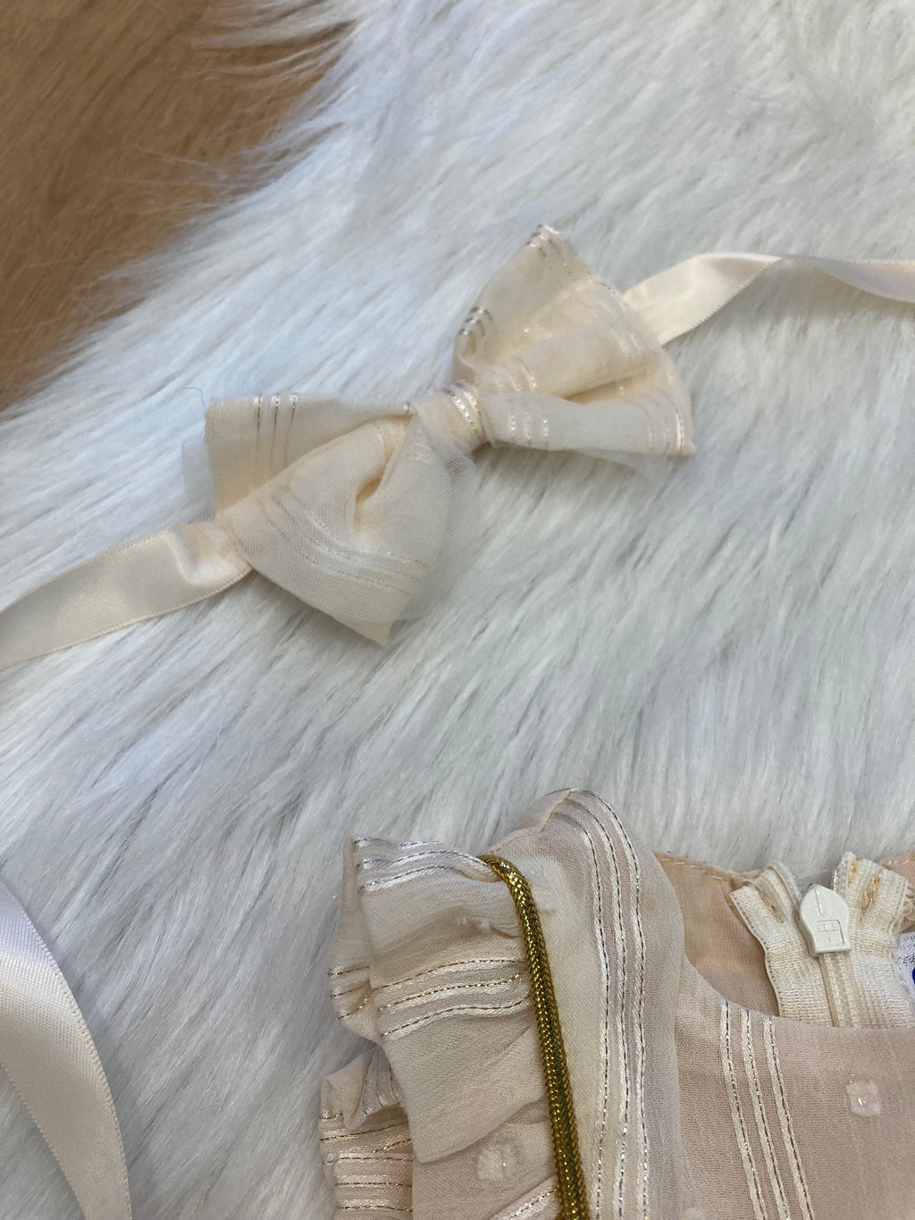 Baby sprookjesjurk beige