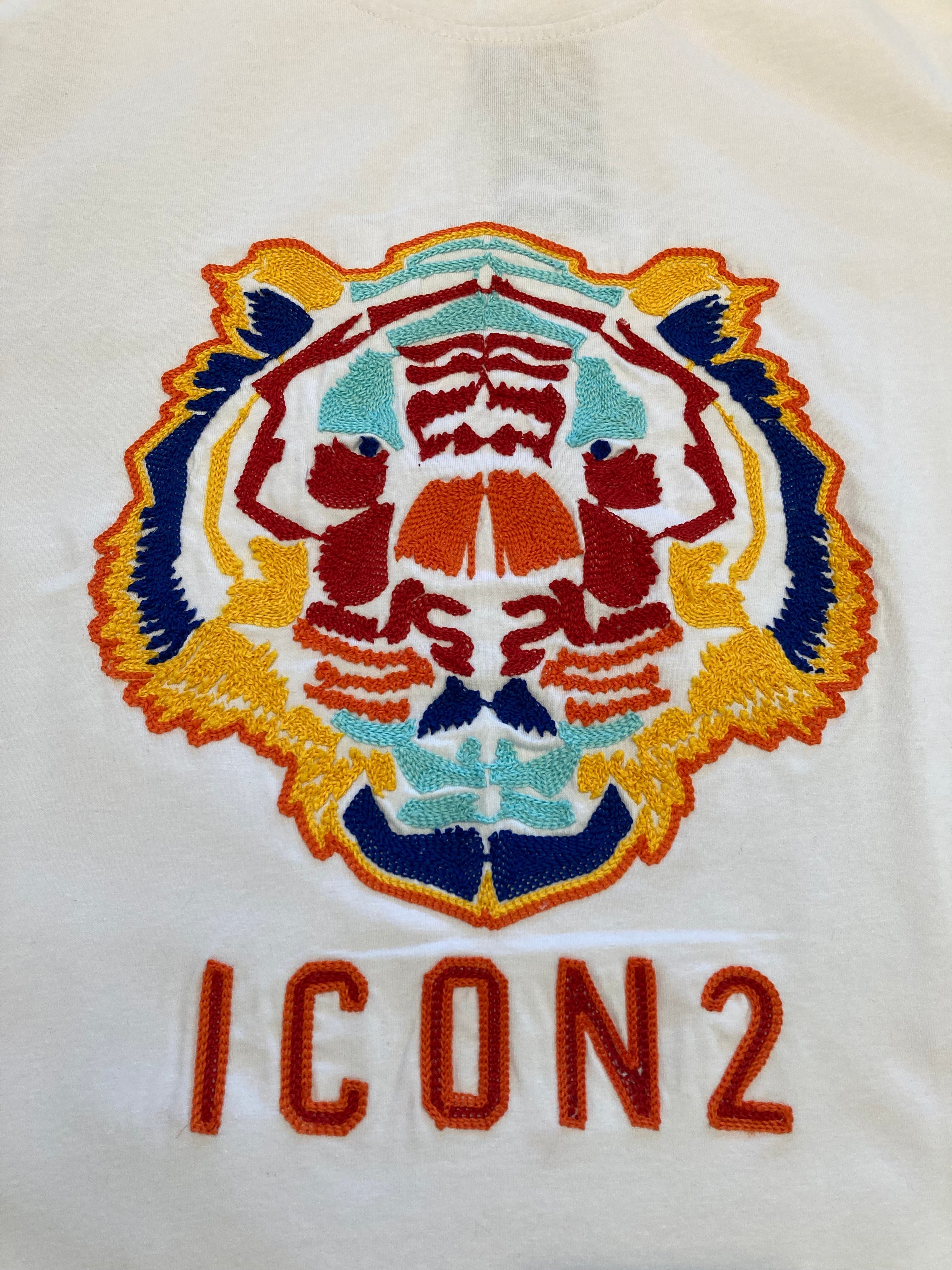 T-shirt Wit met leeuw