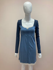 Vive Maria Heavenly Dream Blauwe Nachtjurk met Kant