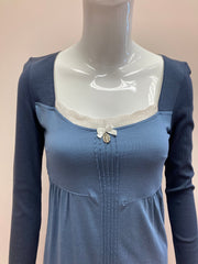Vive Maria Heavenly Dream Blauwe Nachtjurk met Kant