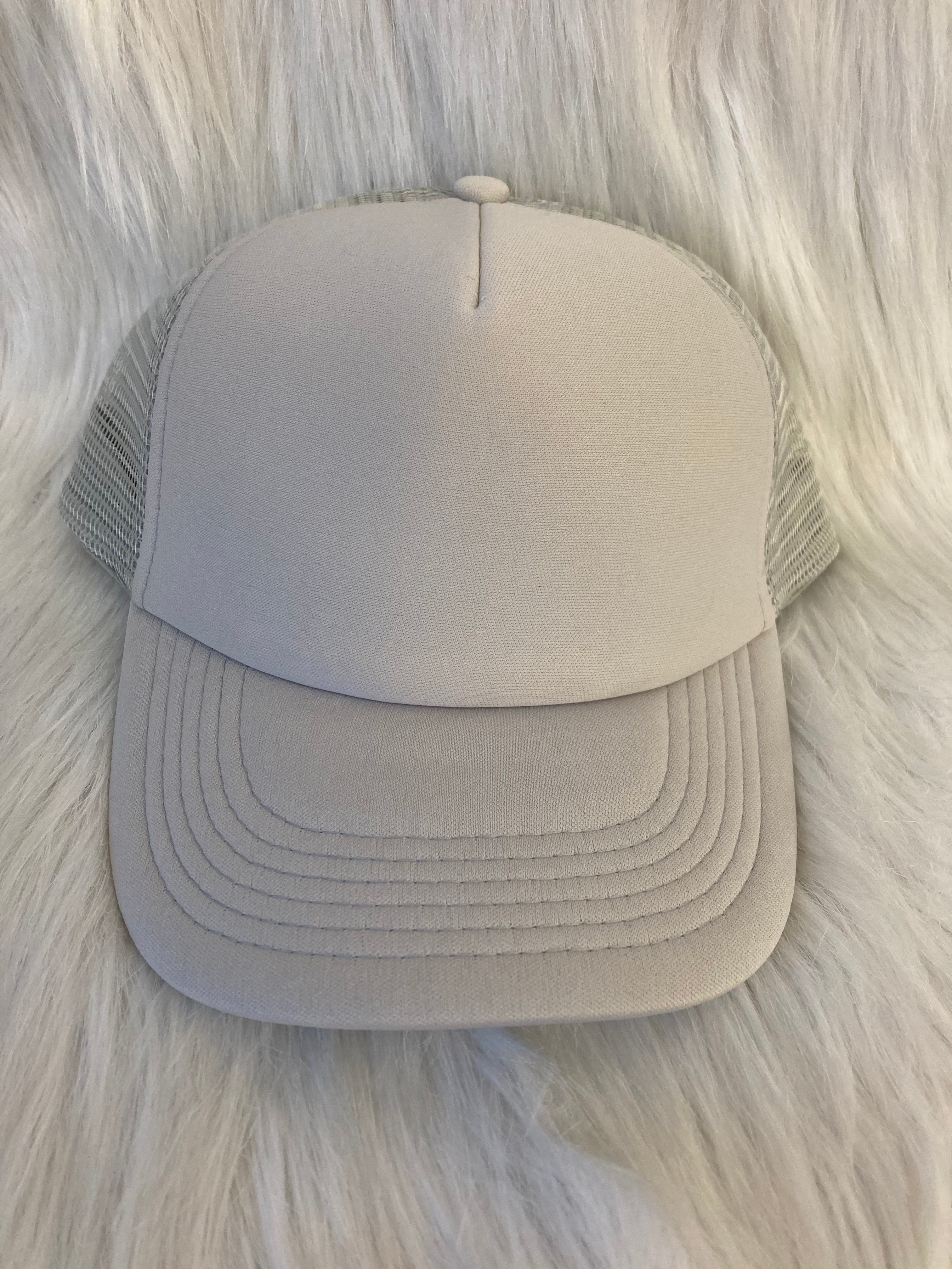 Truckercap lichtgrijs