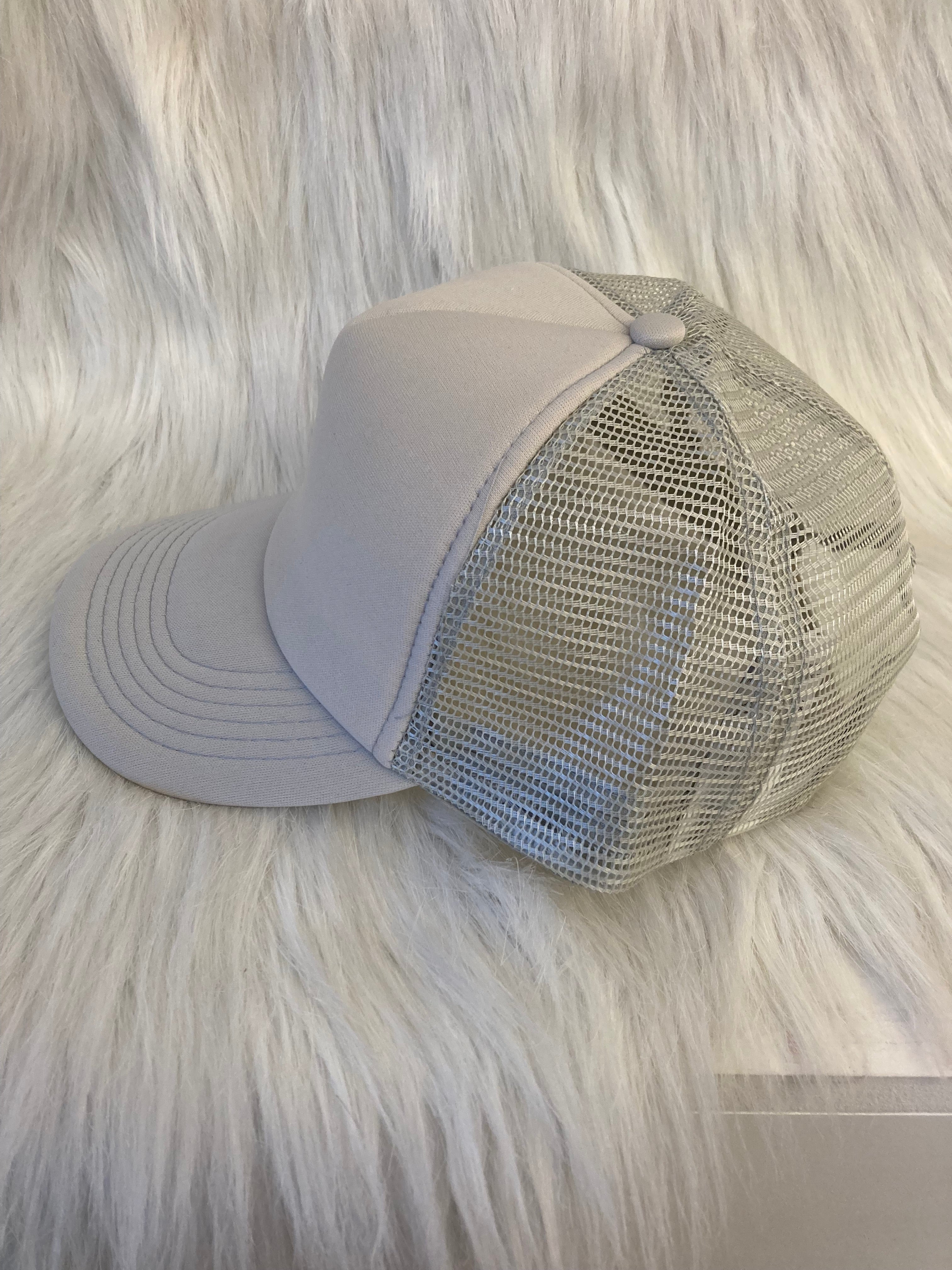 Truckercap lichtgrijs