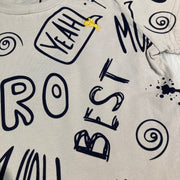 Free Star Jongens T-shirt Taupe met Graffiti- en Gamingprint