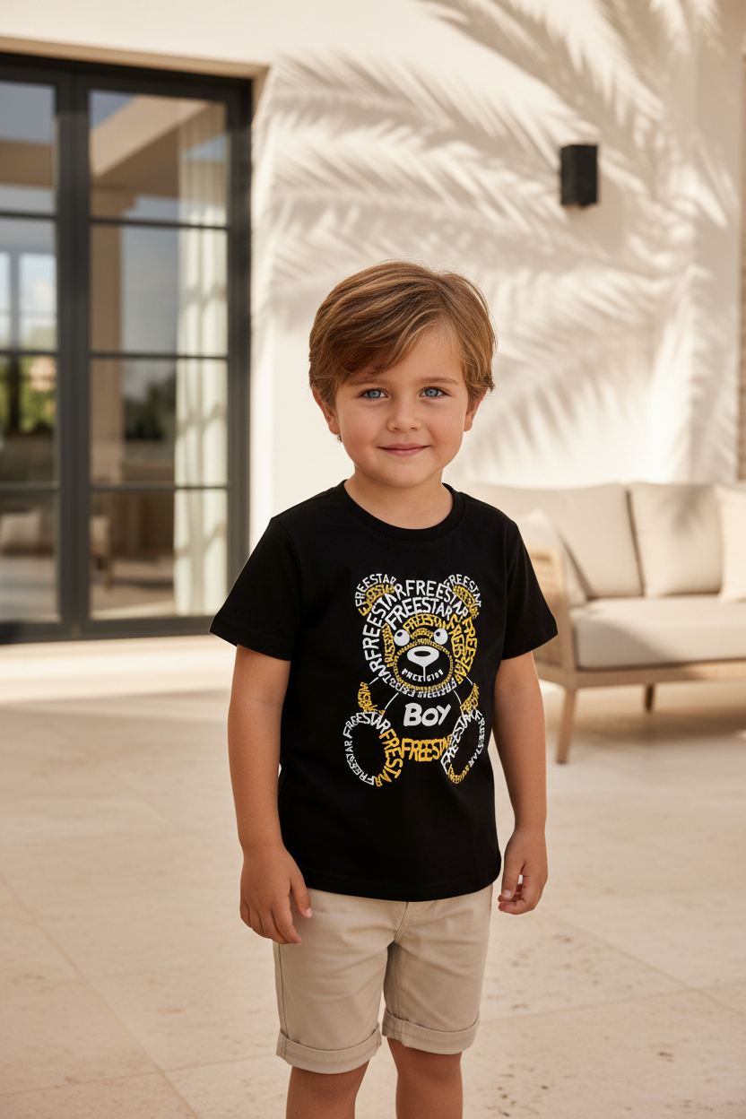 1 T-shirt bière jaune