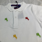 1Polo Broderie wit
