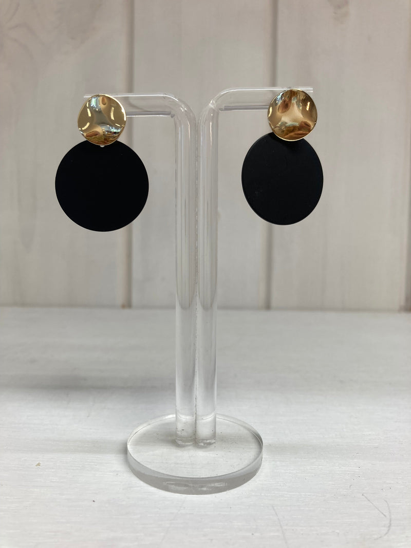 Boucles d'oreilles tendance Noir Luxe
