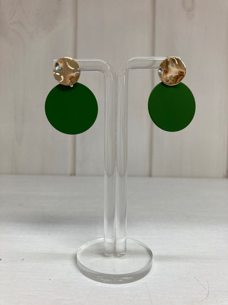 Boucles d'oreilles tendance luxe émeraude