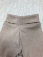 Baby Leggings with Feet warm gray