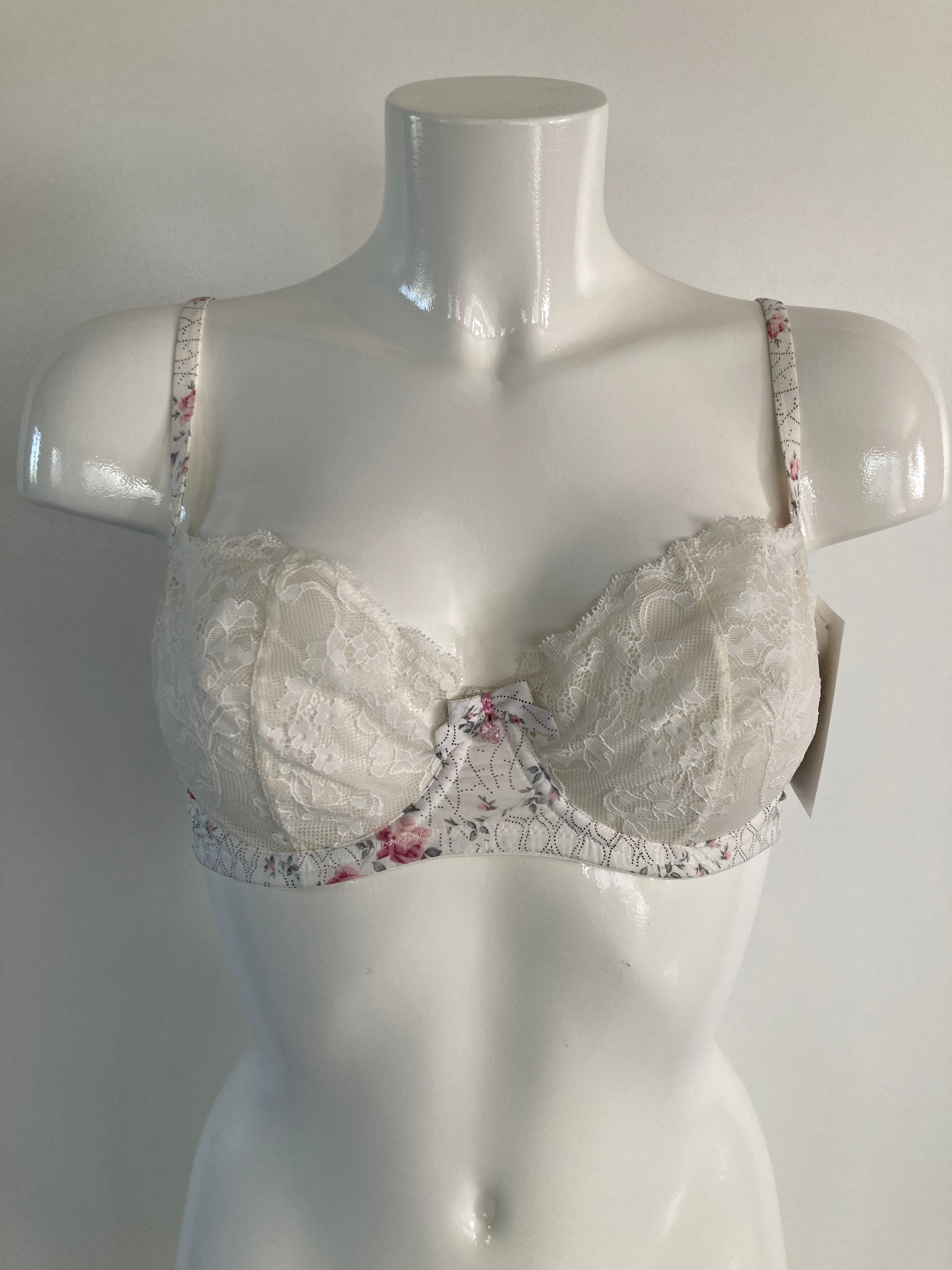 Flower underwire bra